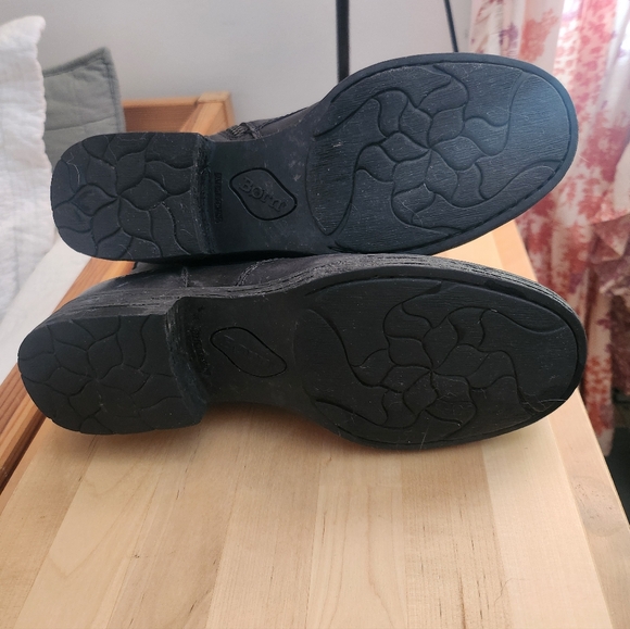 Born Black Leather Lace-Up Boots - Picture 4 of 6